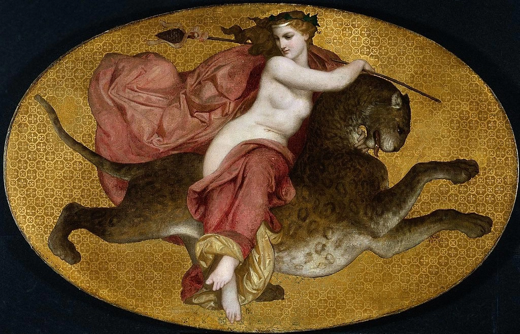 Baccante su pantera, 1855